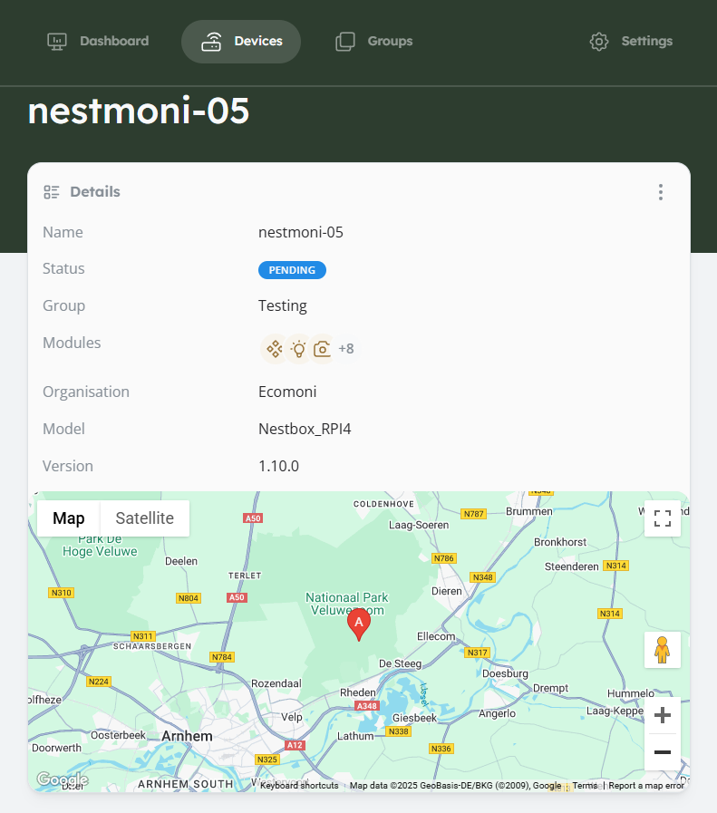 A preview of the Ecomoni dashboard