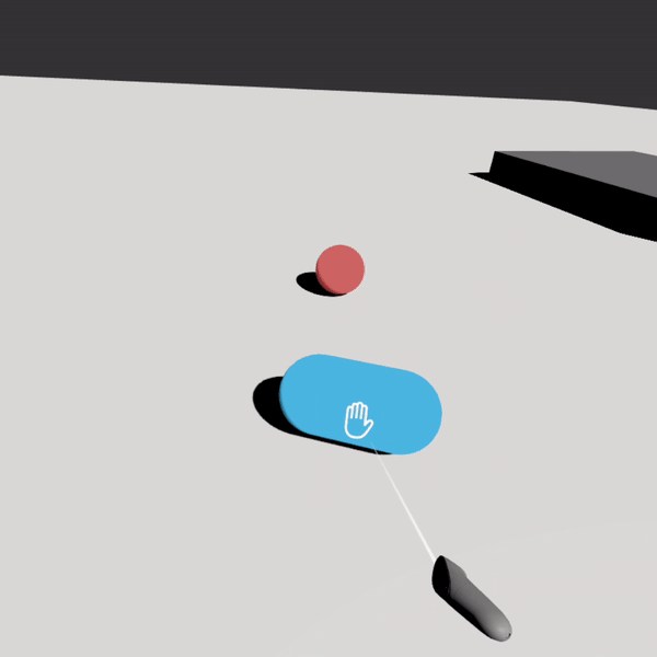 Showcasing basic VR pointer interactions in a prototyping environment