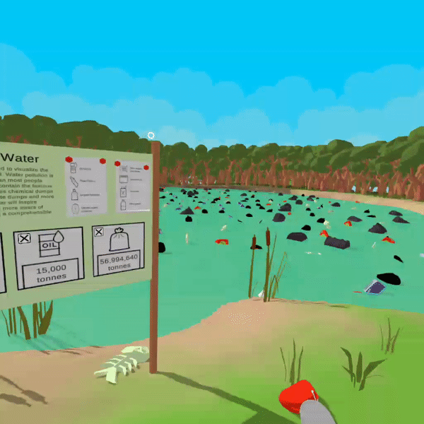 Showcasing filtering data by interacting with the campsite information board